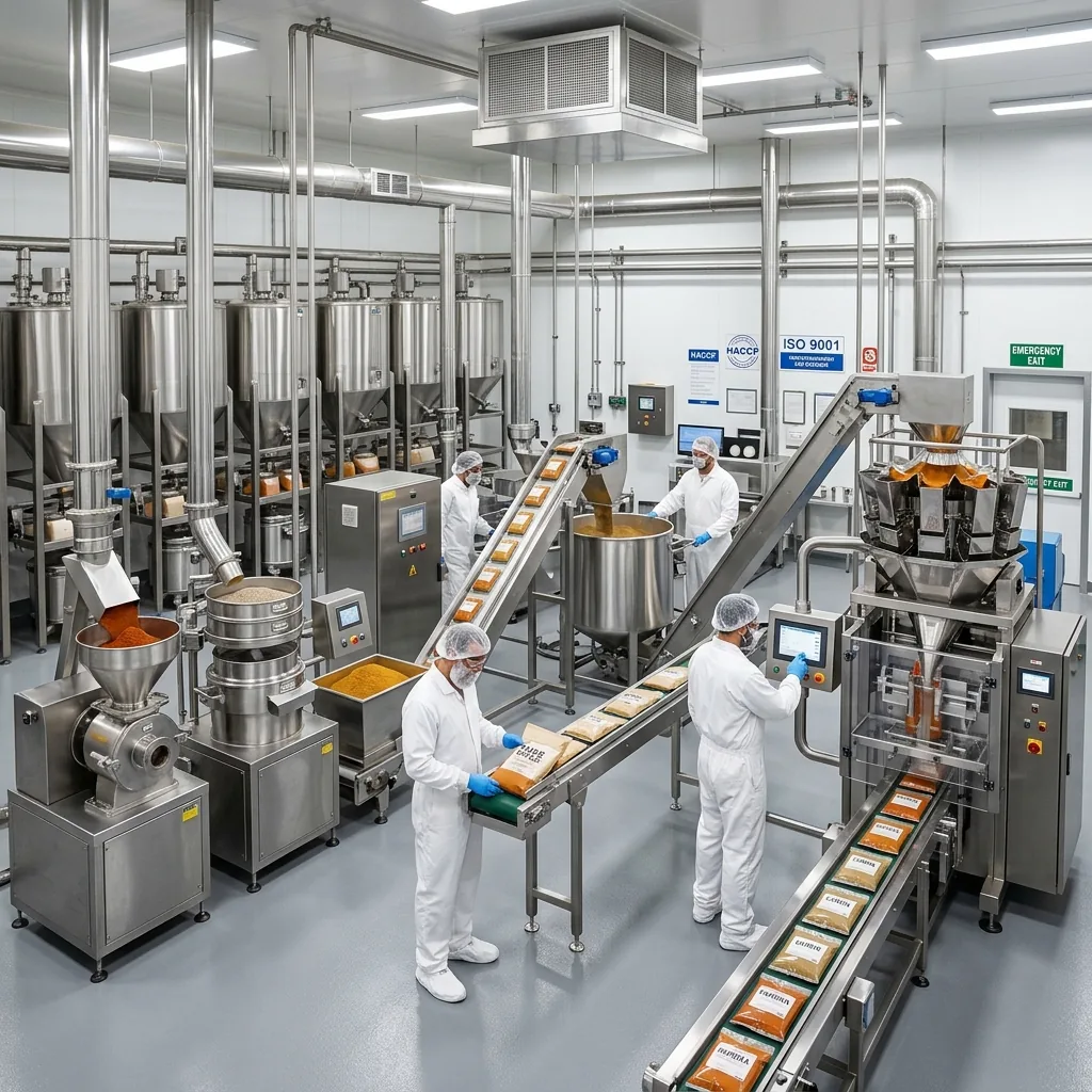 Spice processing facility
